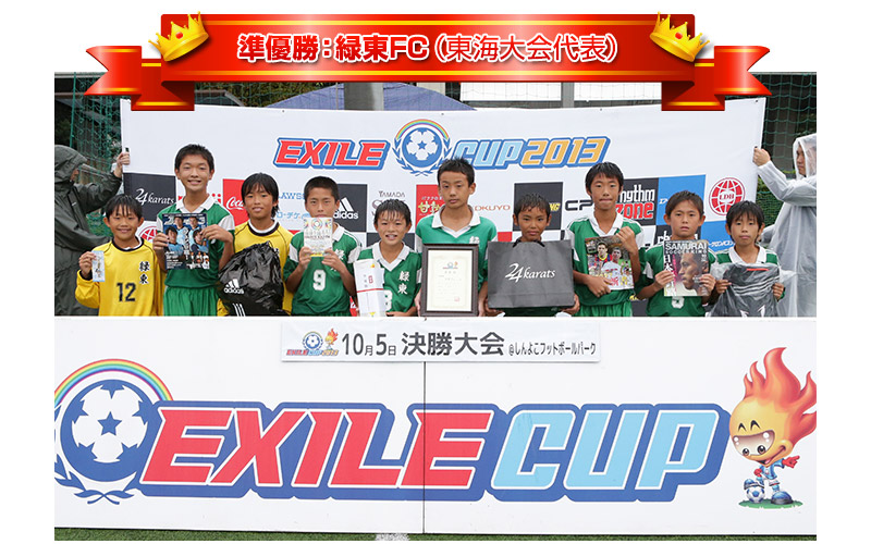 準優勝：緑東FC（東海大会代表）